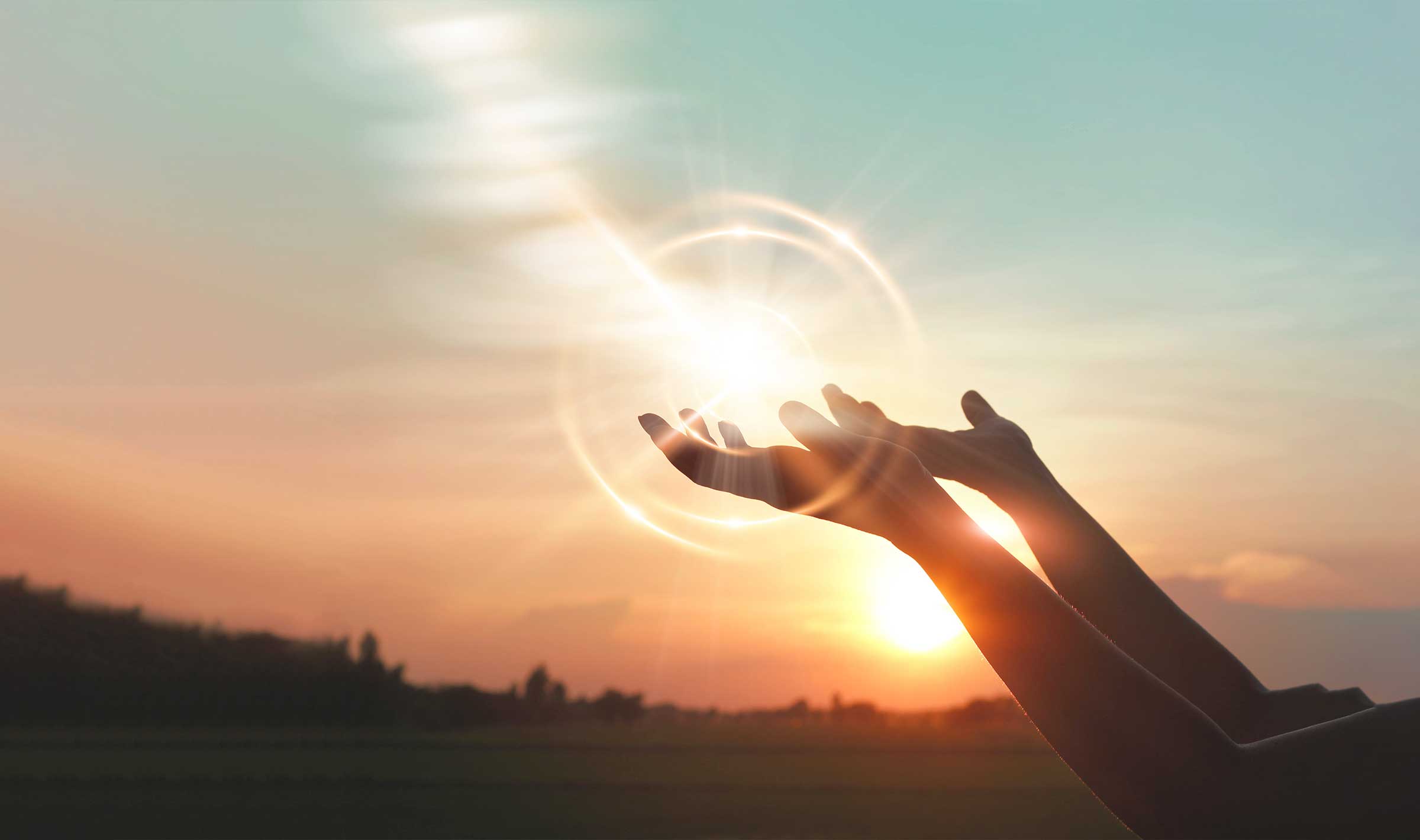 Meditation practice in a serene setting
